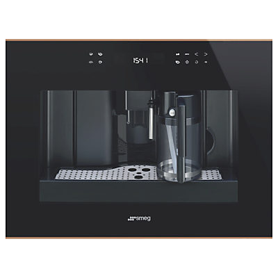 Smeg CMS4601NR Dolce Stil Novo Coffee Machine, Black/Copper Smeg CMS4601NR Dolce Stil Novo Coffee Machine, Black/Copper